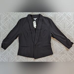 Petite Black Bar III Open Front Blazer/Jacket With 3/4 Sleeves - New With Tags